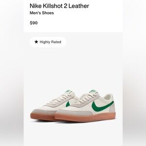 Nike Killshot 2 Leather | Men’s size 6.5/Womens 8.5
